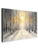 OnlyWow Leinwand Bilder Grau