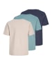 JACK & JONES Junior 3er-Pack T-shirt in North Atlantic