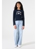 Garcia Langarmshirt mit Frontprint in liberty blue