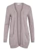 Vila Feinstrick Basic Cardigan Stretch mit Taschen VIRIL in Altrosa