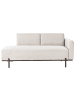 Beliani Chaiselongue SAVASSE Beige/Schwarz - (W) 170 x (H) 78 x (L) 85 cm rechtsseitig