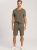 Hanro Pyjamashorts Casuals in dark elmwood melange