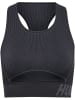 Hummel Hummel T-Shirt Hmlte Multisport Damen Dehnbarem Schnelltrocknend Nahtlosen in BLACK/ASPHALT MELANGE
