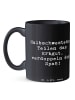 Mr. & Mrs. Panda Kaffeebecher Spruch Halbschwester Freude mit Sp... in Schwarz