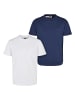 Urban Classics T-Shirt in white/darkblue