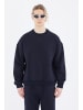 Megaman Basic Sweatshirt Oversize Fit Pullover in Dunkelblau