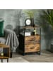 HOMCOM Kommode in Rustikal-Braun 45L x 40B x 70,5H cm