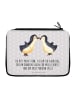 Mr. & Mrs. Panda Menschr Pinguin Liebe mit Spruch in Grau Pastell