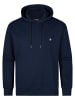 Petrol Industries Baumwoll-Hoodie in großen Größen steelview in Blau