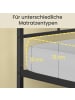 VASAGLE Bettgestell Conner in Schwarz - (B)90.5 x (H)87 x (T)206.5 cm