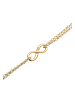 Elli Fußschmuck 925 Sterling Silber Infinity in Gold