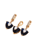 faina Women Jewelry Set in Rose Gold Navy