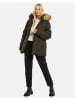 Threadbare Winterjacke THB Woodie Short Padded Coat in Khaki