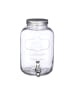 relaxdays Getränkespender in Transparent - 5 l