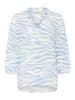 Kaffe Bluse langarm KAedita Regular fit in Soft Chambray / Chalk Graphic