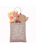 Mr. & Mrs. Panda Schultasche Spruch 95. Geburtstag mit Spruch in Braun Pastell