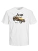 Jack & Jones Rundhals T-Shirt für Herren in weiß