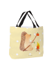 Mr. & Mrs. Panda Totebag Igel Grillen ohne Spruch in Gelb Pastell