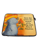 Mr. & Mrs. Panda Laptop Tasche Axolotl Tequila Design mit Spruch in Weiß