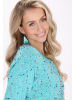 IZIA Women Cardigan in Turquoise Blue