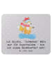 Mr. & Mrs. Panda Mouse Pad Snowboarden Zauber mit Spruch in Grau Pastell