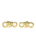 Guess Damen-Ohrringe Ohrstecker Knot Goldfarben