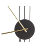 Beliani Wanduhr ANNIVIERS in Schwarz/Gold - (W) 44 x (H) 65 x (L) 2 cm