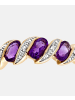Diamant L'éternel Eternity-Ring aus 375 Gelbgold mit Diamant mit Amethyst