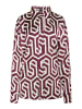 DreiMaster Damen Hemdbluse in Wollweiss Bordeaux