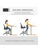 Vinsetto Bürostuhl-L68 x T66 x H100–120 cm-Schwarz