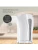 Gourmetmaxx GOURMETmaxx Wasserkocher mit Kalkfilter - 1,7l - weiß/grau