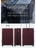 Hauptstadtkoffer Q-Damm - Großer Koffer Hartschalenkoffer XXL Trolley, in Burgund
