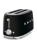 Smeg 2-Schlitz-Toaster 50's Retro Style in Schwarz