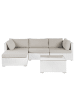 Beliani 5-tlg Lounge Set SANO in Weiß/Beige