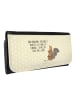 Mr. & Mrs. Panda Geldbeutel Fledermaus Sitzen mit Spruch in Gelb Pastell