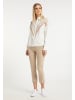 RISA Bluse in Weiss Beige Kamel