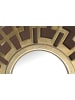 KADIMA DESIGN Wandspiegel Art déco 60 cm Metall Design Hängespiegel , Aluminium