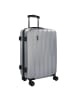 Bugatti Lima 2.0 4-Rollen Trolley 75 cm mit Doppelrollen silberfarben