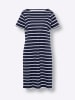 Sieh an! Sweatkleid in marine-weiß-gestreift