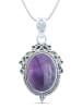 mantraroma 925er Silber - Ketten (L) 20 x (B) 37 mm mit Amethyst