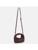 Les Visionnaires Greta Micro weave Handtasche Leder 20 cm in aubergine