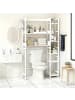 relaxdays Toilettenregal in Weiß – (B)80 x (H)161 x (T)24 cm