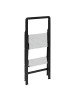 5five Simply Smart Aluminiumleiter 2-stufig EASY in Schwarz, (B) 41,5 x (H) 83 x (L) 49,5 cm