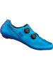 SHIMANO Rennrad- Fahrradschuhe RC903 S-PHYRE, WIDE in blau