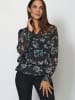 KOROSHI LANGÄRMELBLUSE in schwarz