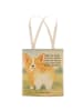 Mr. & Mrs. Panda Tasche Corgi Po Design mit Spruch in Weiß