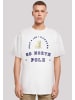 F4NT4STIC Heavy Oversize T-Shirt Eisbär in weiß