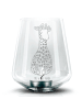 Mr. & Mrs. Panda Windlicht Giraffe Blumenkranz ohne Spruch in Transparent