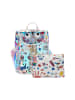 myMo Women 2-In-1 Tote Bag Set in White Multicolor