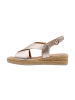 Tamaris Ledersandalen Kompensations Comfort Gold